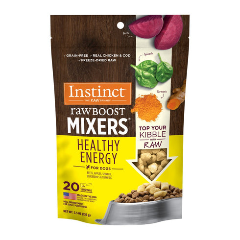Instinct Pet Food Raw Boost Mixers Healthy Energy Dog Food Topper 5.5oz - Poudre Pet and Feed Supply